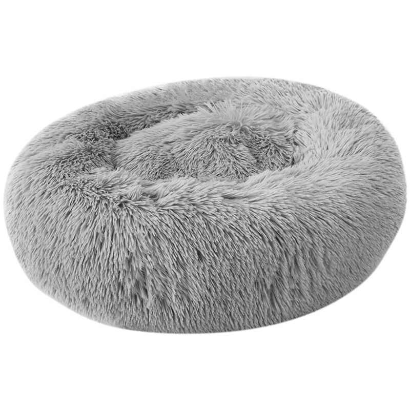 

GY-01 ronda jerarquia del animal domestico de la felpa, 60cm de diametro de color gris claro