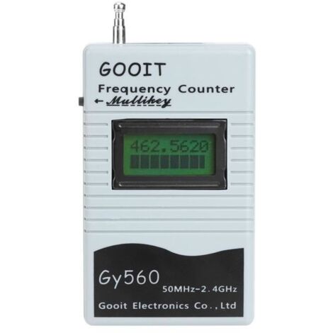 GY560 Compteur de Fréquence Portable 50MHz à 2,4GHz Outil de Mesure de Fréquence Radio Bidirectionnelle pour Bateau Voiture