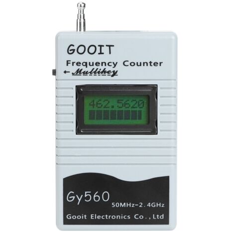 GY560 : Compteur de fréquence portable de 50 MHz à 2,4 GHz, outil de mesure bidirectionnel des fréquences radio pour voiture et bateau