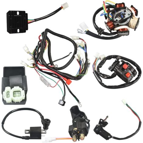 GY6 125cc/150cc Kit de câblage électrique complet pour Buggy Scooter Stator