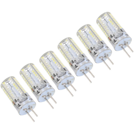 GY6.35 5W AC 12V LED-Lampen, Warmweiß 2700K, Reinweiß 6500K, 500LM, 72 LEDs für Zuhause und Büro