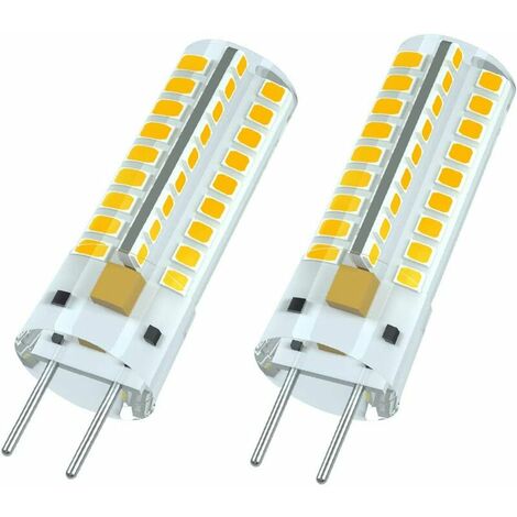 GY6.35 LED Filament Light Bulb, G6.35 LED 12V, 7W Replacement Halogen Bulb 50W, Warm White 3000K, 360° Beam Angle, for Cabinet Lighting, Non-Dimmable (2 Pack)