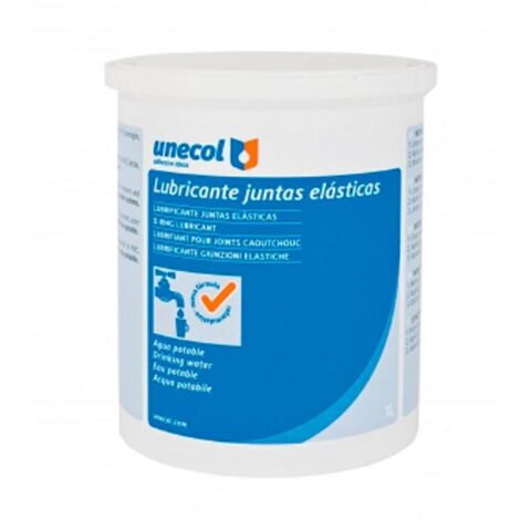 GYMCOL-UNECOL lubricante 1 lts 8204 gymcol , Lubricante especial para juntas elásticas en tuberías de PVC, hormigón, fibrocemento y acero