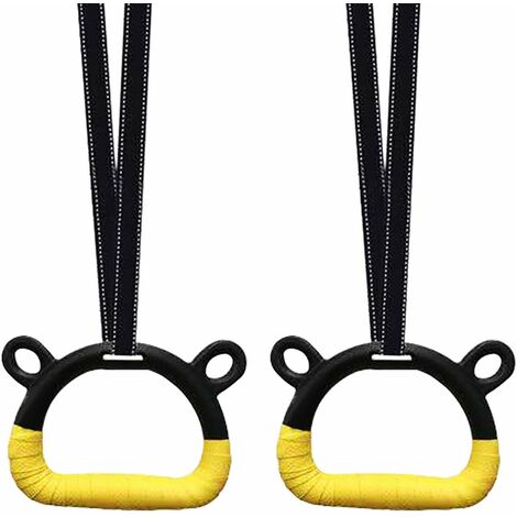 Gymnastic Rings, Non-Slip Adjustable Strap for Kids, Ergonomic Gymnastic Rings, Easy to Install