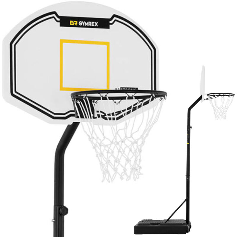 Gymrex Canestro Basket Regolabile Base Tabellone Pallacanestro Impe...
