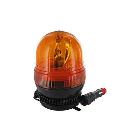 Gyrophare Adaptable 12v 55w Avec Fixation Base Magnétique Et Ventouse. Ampoule H1.