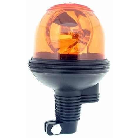 Gyrophare Adaptable 12v, Ampoule 55w, Avec Fixation Flexible Pour Tige