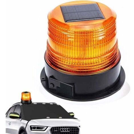 XVX – Gyrophare LED 12V sans fil – Base magnétique – Ultra lumineux pour voitures et camions – Modes d'éclairage variés – Autonomie 10-15h