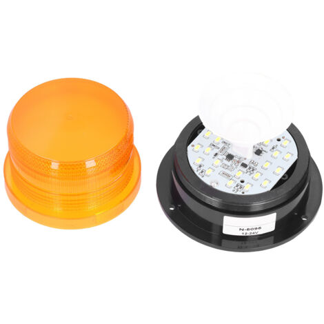 Gyrophare LED clignotant 12-24V pour véhicule d'urgence, ambulance et sécurité routière