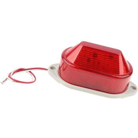 Gyrophare LED clignotant étanche AC 220V – Lampe d'avertissement durable en PC et ABS – Idéal pour ateliers et chantiers