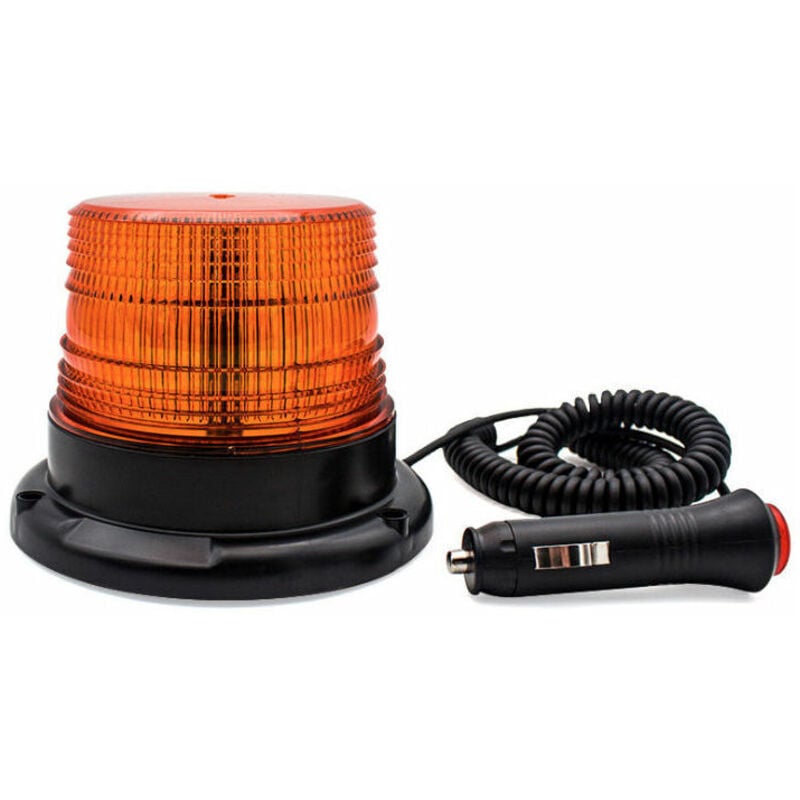 Gyrophare LED orange 12V sans fil lumière stroboscopique feux clignotant magnetique d'urgence signalement lumières pour auto véhicule