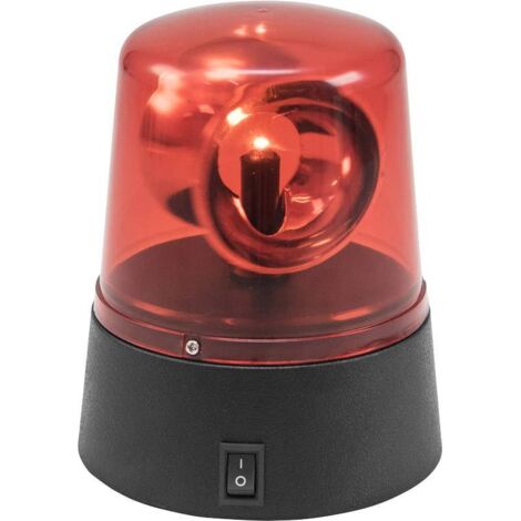 Gyrophare LED rouge mini – Fonctionnement USB et piles – Réflecteur 360° – Pour événements festifs et signalisation privée – Eurolite - A588822