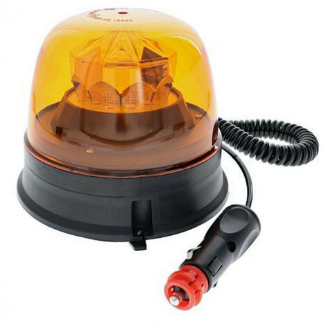 Gyrophare magnetique led 12/24v, certification ece r65, emc10
