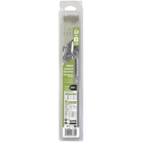 GYS - 14 ELETTRODI 308L INOX Ø2,0 - BLISTER - 073692