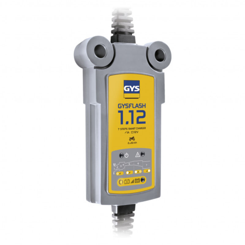GYS - Chargeur batterie Plomb 12V 1A de 2 à 32Ah flash 1.12