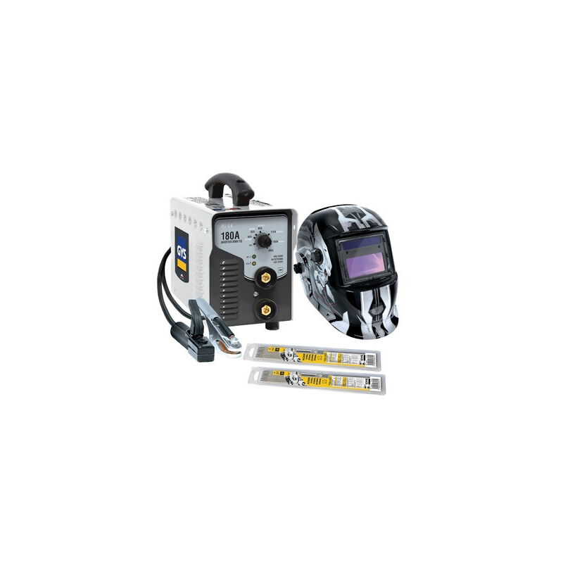 

Equipo de soldadura MMA inverter 10 kVA 10-180A con máscara LCD MASTER 9/13 G IRON - PRO 180A PACK - GYS