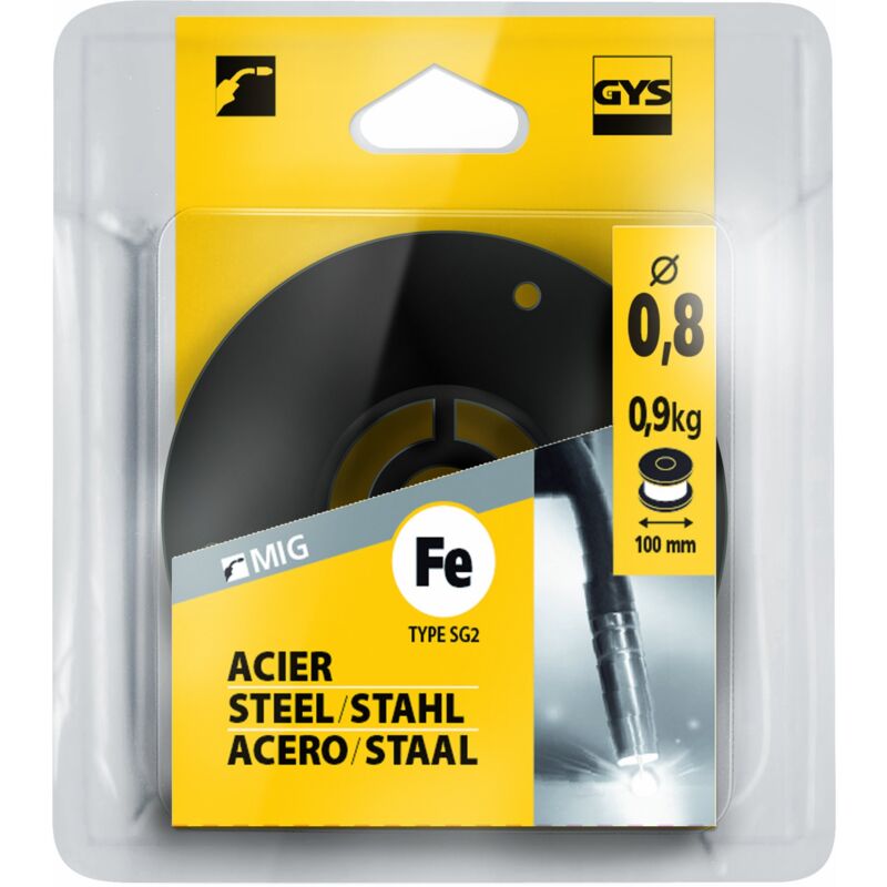 Filo Mig In Acciaio 086609 0 8mm 0 9kg Gys