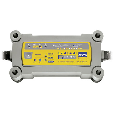 GYS GYSFLASH HERITAGE 6A 029538 Automatikladegerät 12 V, 6 V 6 A
