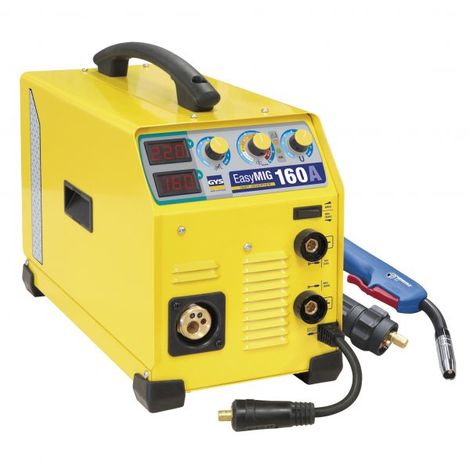 GYS – Poste à souder MMA 160A – Soudage MIG/MAG et MMA – Tension 230V – Électrode Ø1,6 à 3,2mm – Ultra-léger 10,1kg – Interface digitale intuitive