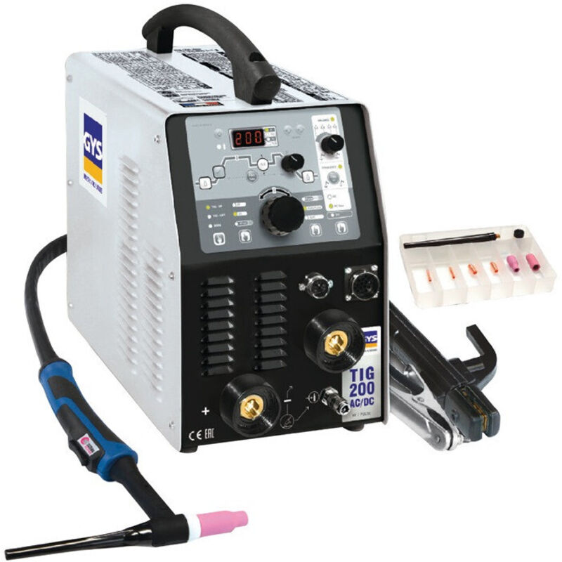 Quipement de soudage tig tig 200 ac/dc hf fv avec accessoires 10-200 a refroInt.i