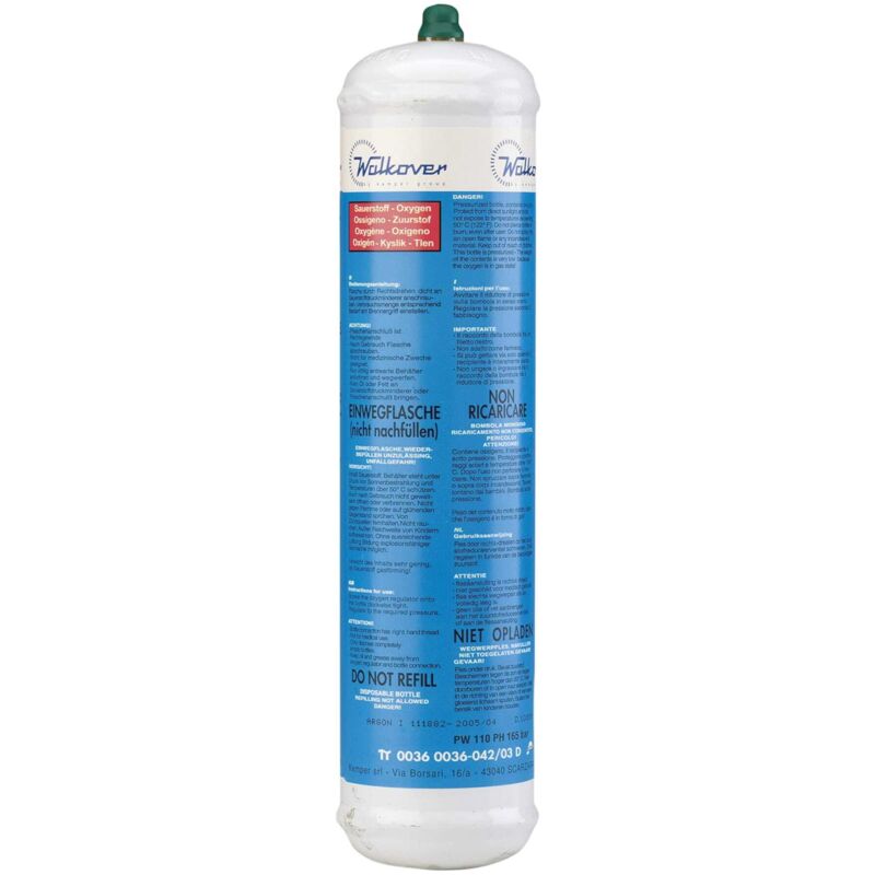 Kemper - gys welding 040458 Oxygen Cartridge, Non Rechargeable 110 litre GYS040458