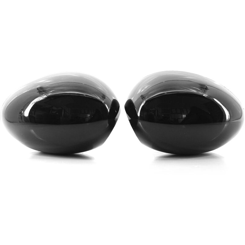 Decdeal - GZ.FK057KL+KR boîtier de rétroviseur arrière bmw Mini R55/R56 (manuel), noir brillant