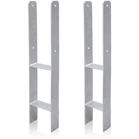 Hanseatischer Drahthandel H-Pfostenträger feuerverzinkt 101 mm Stärke 5,0mm