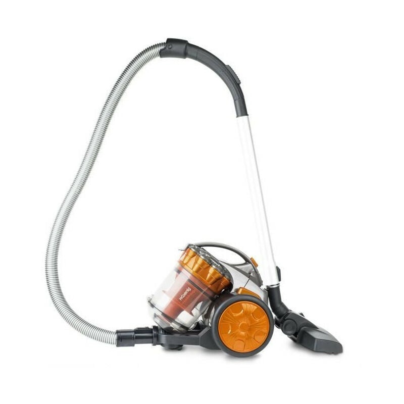 Aspirateur multicyclonique sans sac Hkoenig Compact + - Tube télescopique en aluminium - Classe a