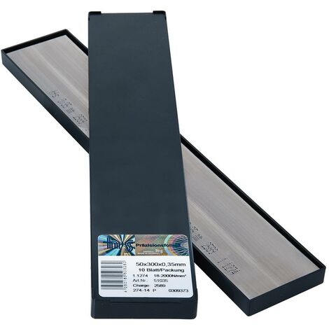 h+s Metallfolien Plattenware rostfrei 50 x 300 x 0,10 mm 10Bl/P