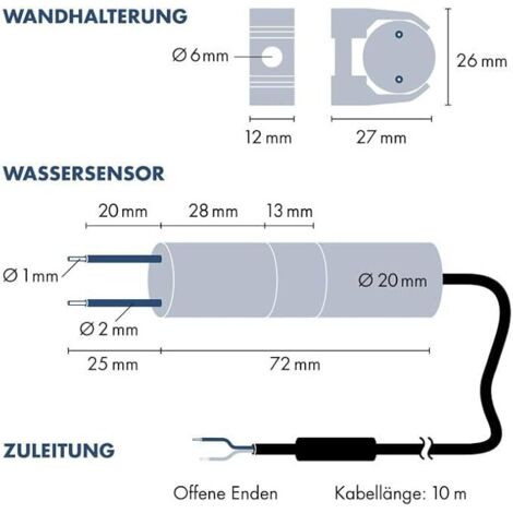 H-Tronic 1114446 Wassersensor  10 m
