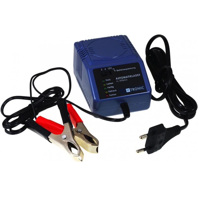 

Cargador AL 600 plus para todas las Baterías de Plomo de 2V, 6V y 12V (húmedas, GEL y AGM) - H-tronic