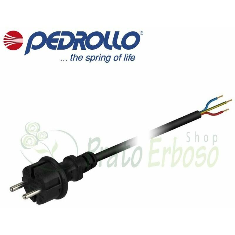 

Pedrollo - H05 VV-F Cable de la bomba, de 1,5 m de 3x0.75