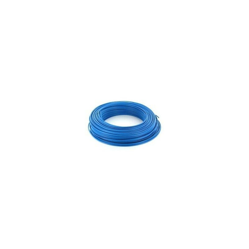100m de fil 10mm² bleu rigide câble H07V-R (1225227)