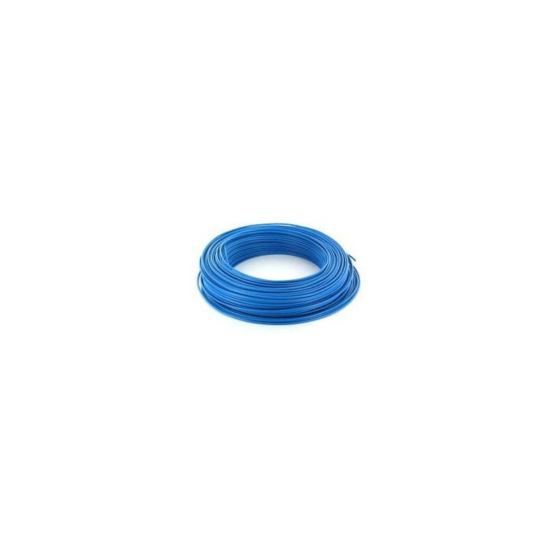 100m de fil 1,5mm² bleu rigide câble H07V-U (1225017)