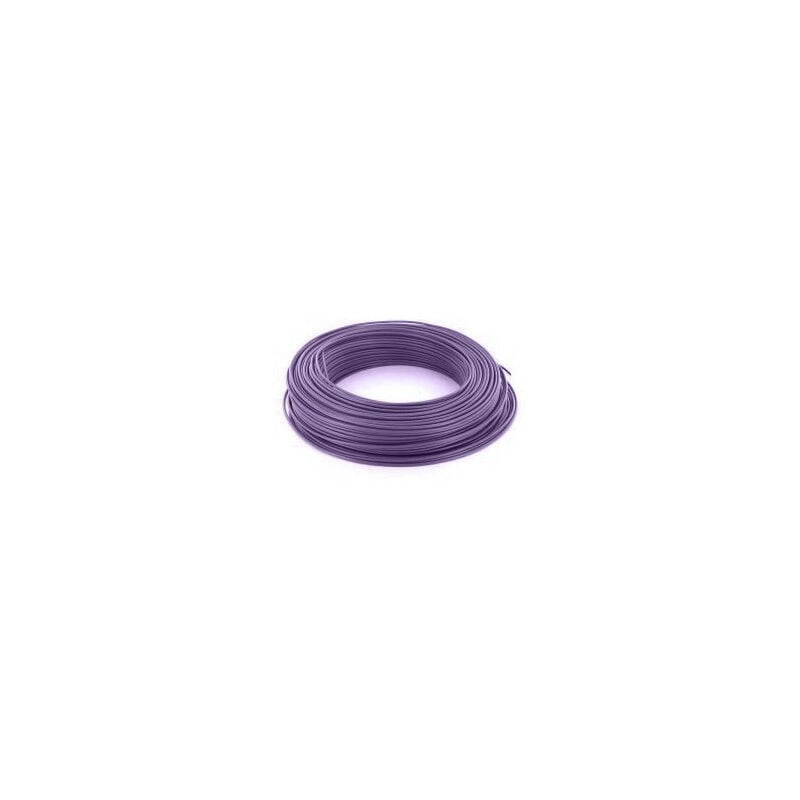 100m de fil 1,5mm² violet rigide câble H07V-U (1225012)
