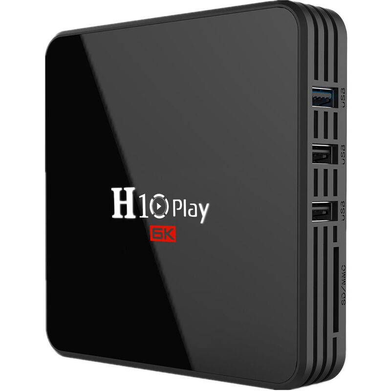 

H10 PLAY Smart TV Box Android 9.0 Allwinner H6 Cortex-A53 Quad Core 64 Bit 2GB RAM / 16GB ROM 2.4G WiFi Soporte Tarjeta TF H.265 Decodificacion 6K HD