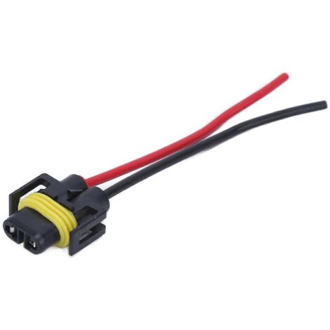 H11 H8 Connecteur d'ampoule de phare, faisceau de câbles pour feux de route et antibrouillard, 12V 24V, adaptateur de douille