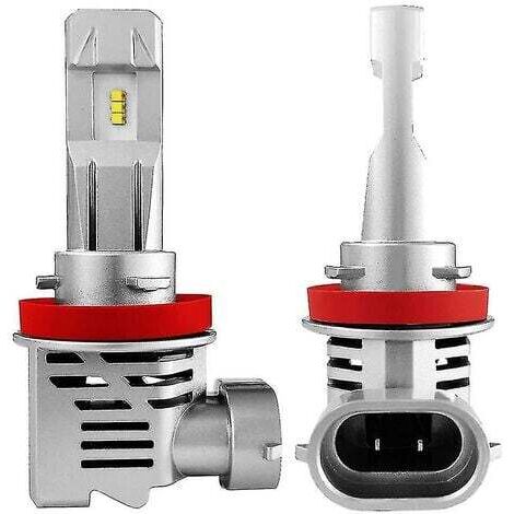 H11 H8 H9 H16 Ampoules de phare LED 12 000 lm 6 500 K Blanc froid Lot de 2