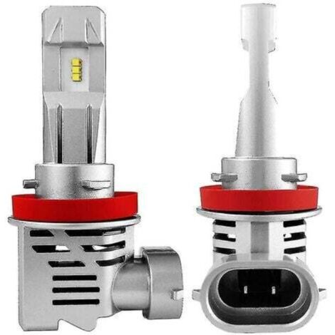H11 H8 H9 H16 Ampoules de phare LED 12 000 lm 6 500 K Blanc froid Lot de 2