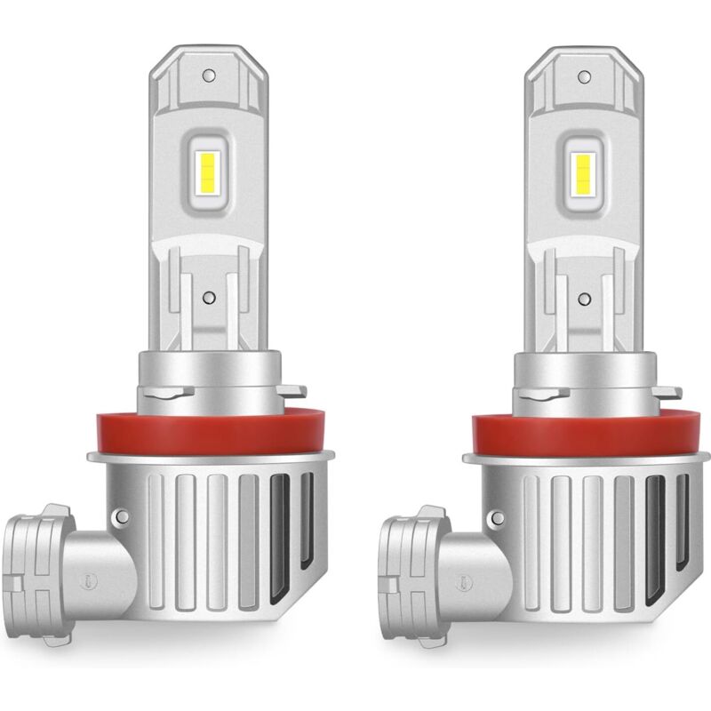 Image of H11 LED-Lampe, kaltweiß 6500K für 9-32V-Fahrzeuge, Abblendlicht-Lampenset (2 Lampen).