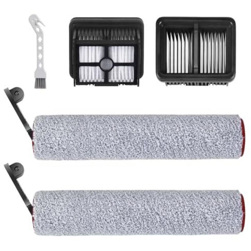 H12 Pro Accessory Kit for Dreame H12 Pro, H12 Dual Wet and Dry Vacuum Cleaner - 2 Rotating Brushes + 2 Filters + 1 Cleaning Brush