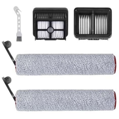 H12 Pro Kit Accessoires pour Dreame H12 Pro, H12 Dual Aspirateur Eau et Poussière - 2 Brosse Rotative + 2 Filtres + 1 Brosse de Nettoyage