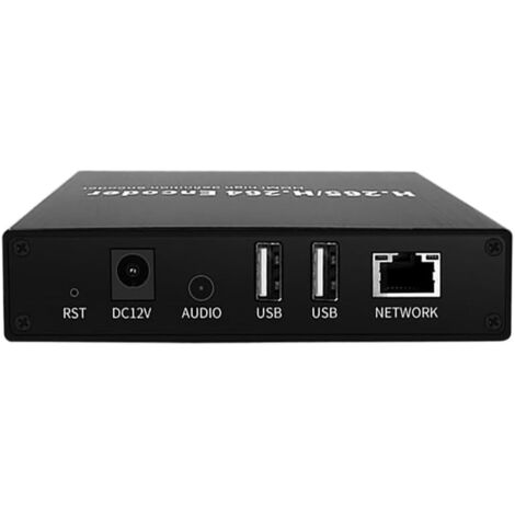 H.265 4K HDMI-Video-Encoder, HDMI zu IP, Dual USB 2.0 für Aufnahme, HDMI Loop Out, kompatibel mit ONV/HK, Live-Streaming für Youtube, Facebook, Wowza, Twitch