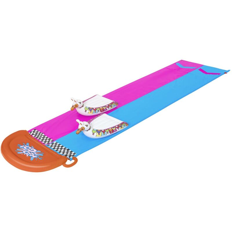 Bestway - Piste de Glisse avec Gonflables Animaux Llama 488x138 cm +3 Ans Jardin 52320