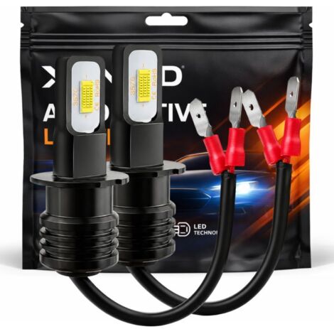 H3 Ampoules LED Antibrouillard XENLED - 2400 LM, 6500K Blanc, CSP DRL, Plug & Play EasyFit