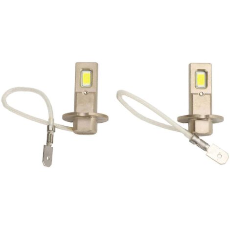 H3 LED Ampoules de Phare Universelles Super Lumineuses 6000K 2500 Lumens, Plug and Play, Éclairage Auto DC 12V Haute Performance