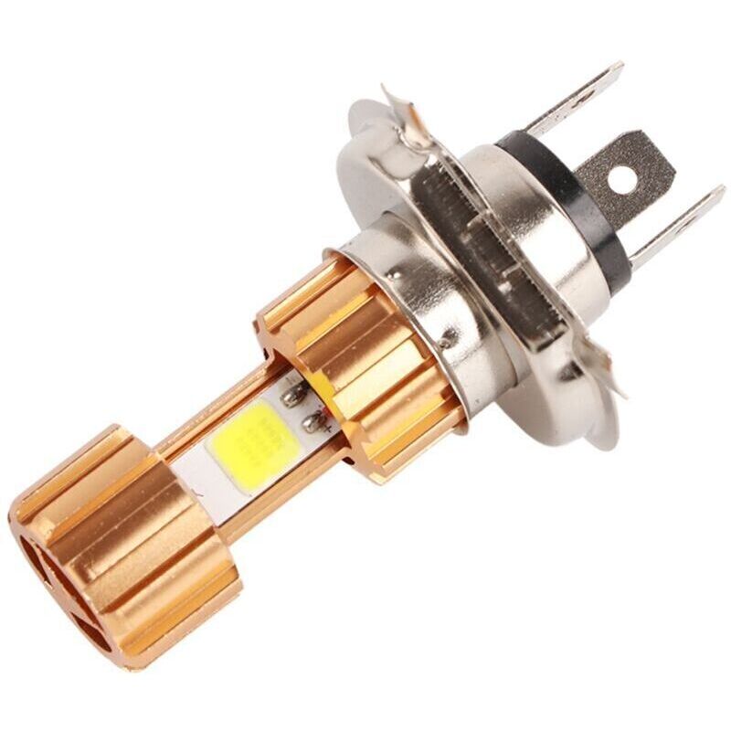 H4 COB 18W 12V LED headlight for motorcycle, white light, universal,