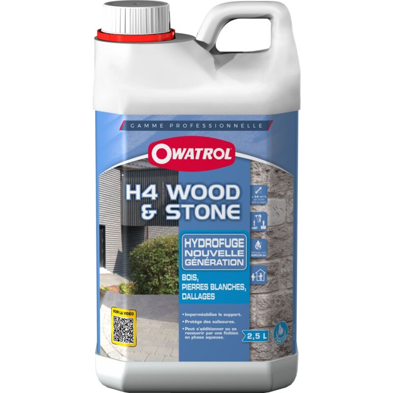H4 Wood & Stone Protection bois hydrofuge 2.5L
