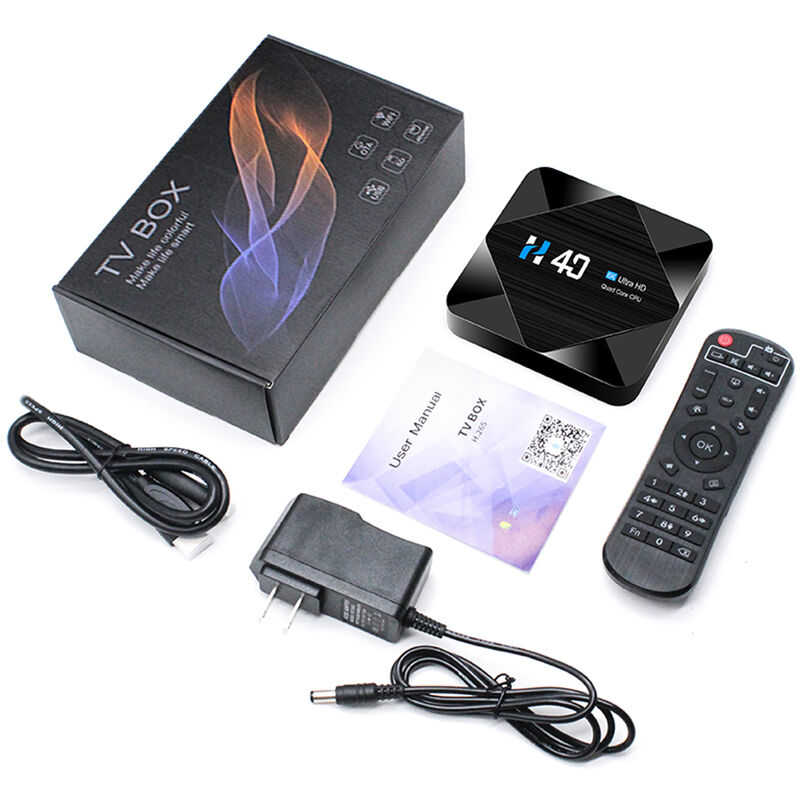 

H40 Android 10.0 Smart TV Box Allwinner H616 Quad-core UHD 4K Media Player 6K HDR10 H.265 VP9 4GB / 64GB 2.4G y 5G WiFi BT4.1 100M LAN Pantalla LCD