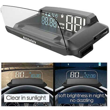 H400G USB Affichage tête haute (HUD) pour voiture OBD2, projecteur de compteur de vitesse numérique pour pare-brise